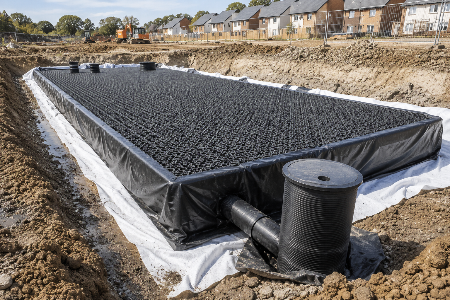 Clay or a high water table