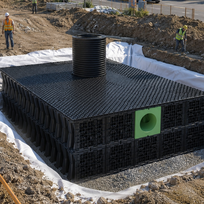 Modular Geocellular vs Precast Concrete OSD Tanks Comparison
