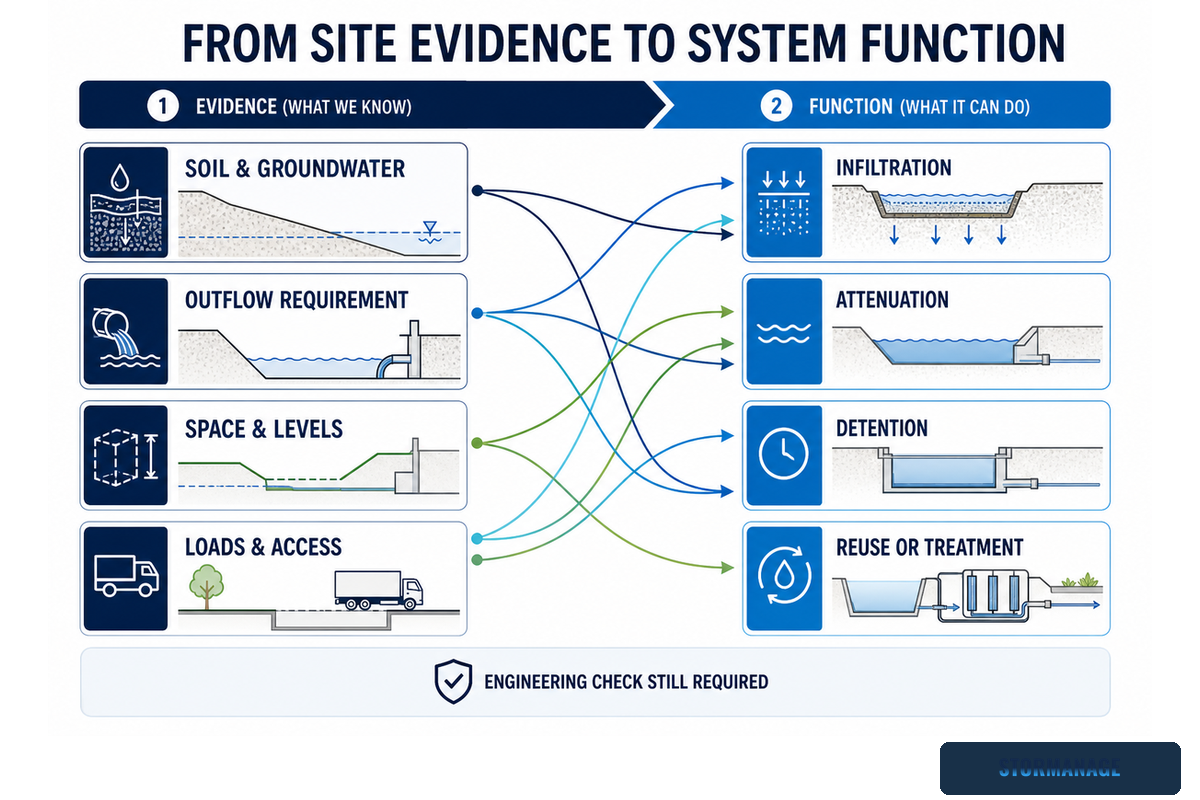 From Site Evidence to System Function