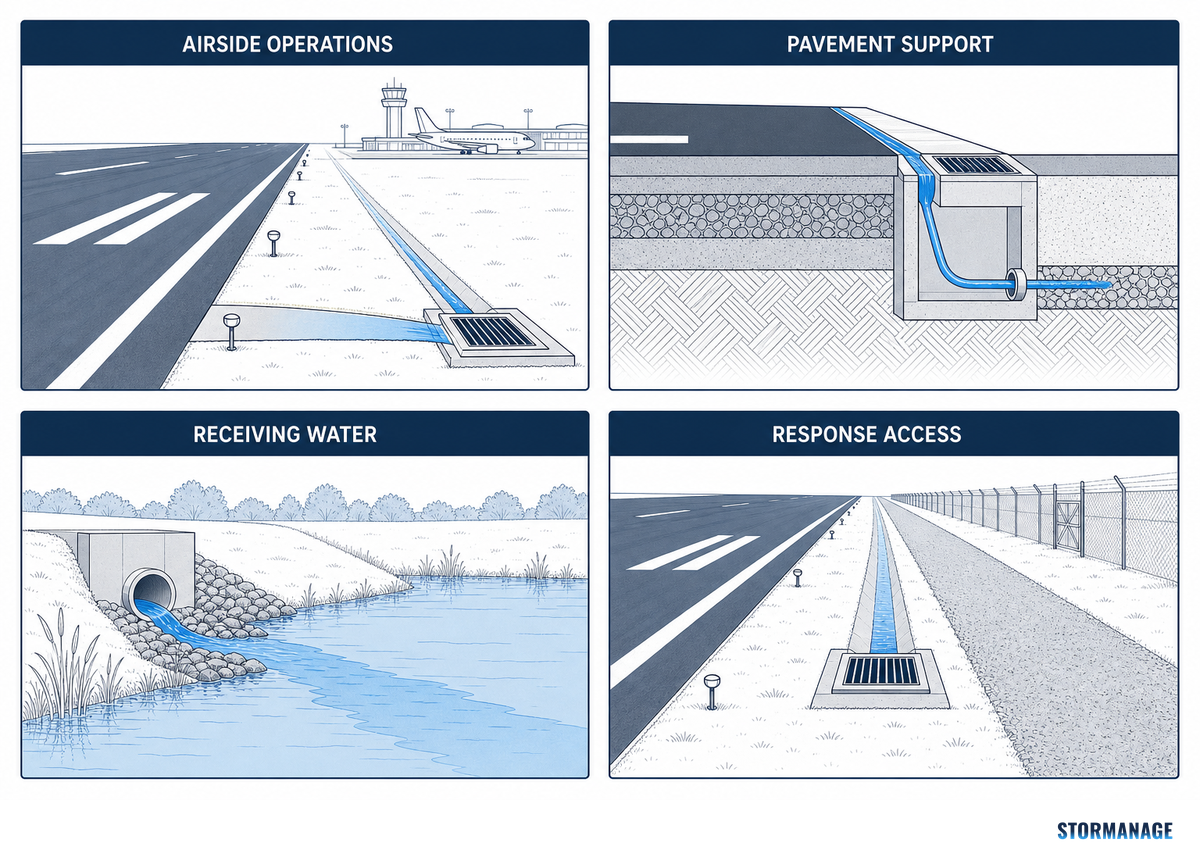 1. What an Airport Drainage System Must Protect Before It Moves Water