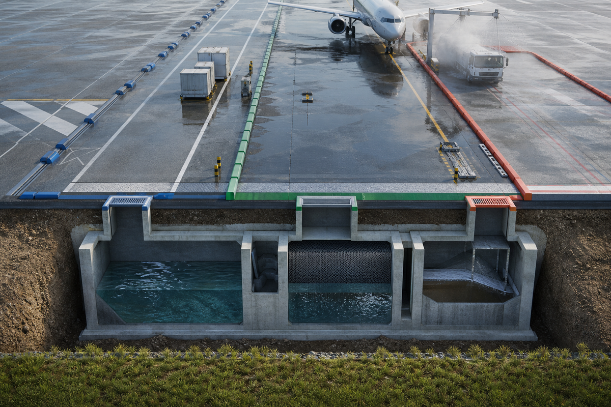 7. Treat Aprons and Aviation Service Areas as High-Constraint Drainage Zones