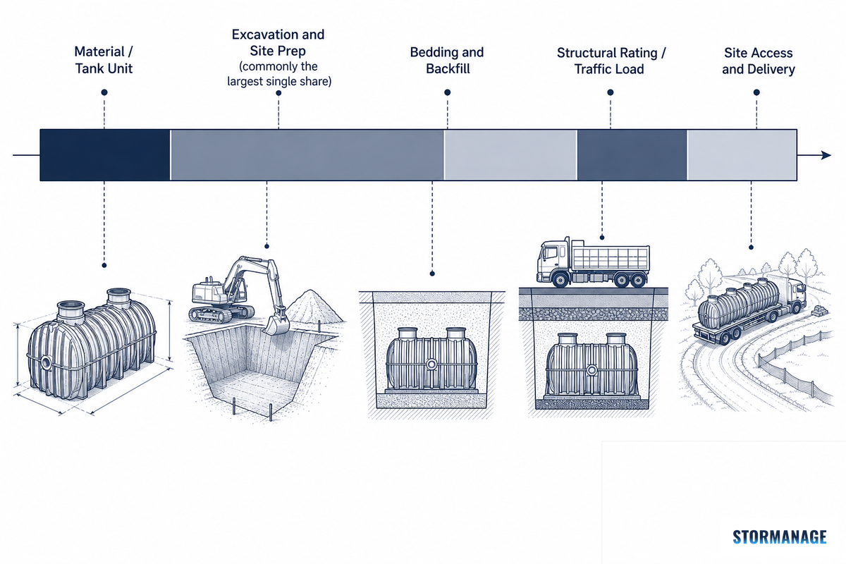 Where the Cost Actually Goes: Material, Excavation, and Site-Condition Drivers — Storm Manage
