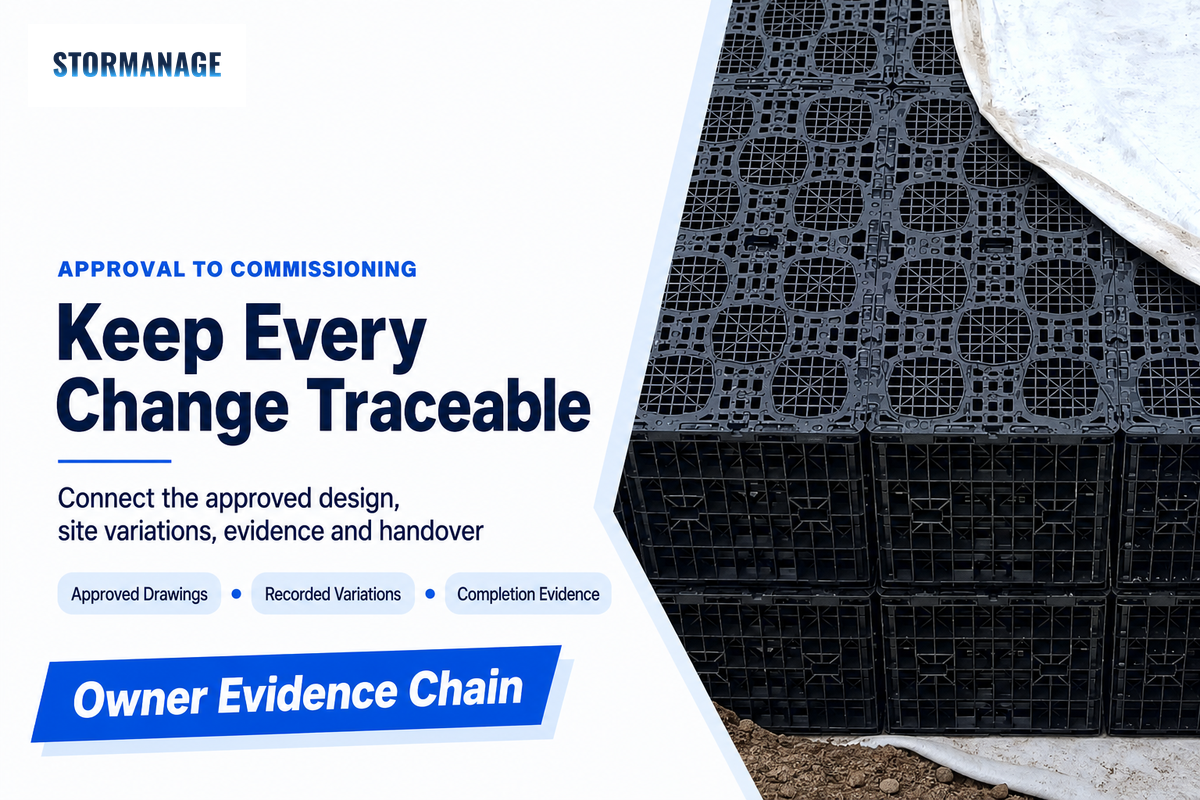 Move From Approval to Commissioning Without Losing the Evidence — Storm Manage