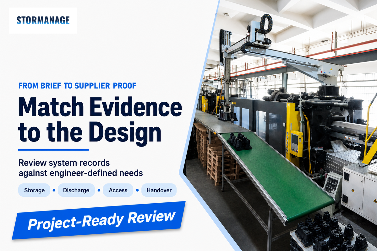 From Owner Brief to Supplier Proof — Storm Manage