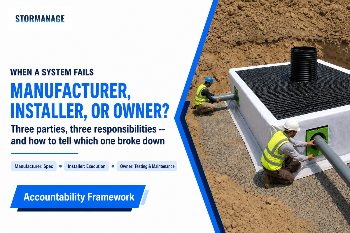 Who's Accountable When It Fails: Manufacturer, Installer, or Owner — Storm Manage