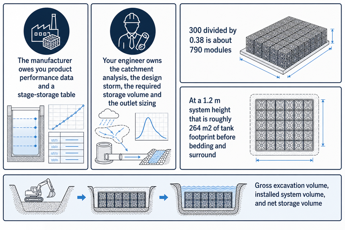 Storage capacity, catchment and hydraulics: what the manufacturer owes your engineer — Storm Manage
