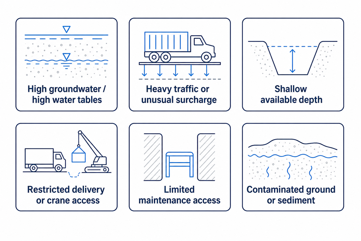 Données du projet qui modifient le devis — Storm Manage