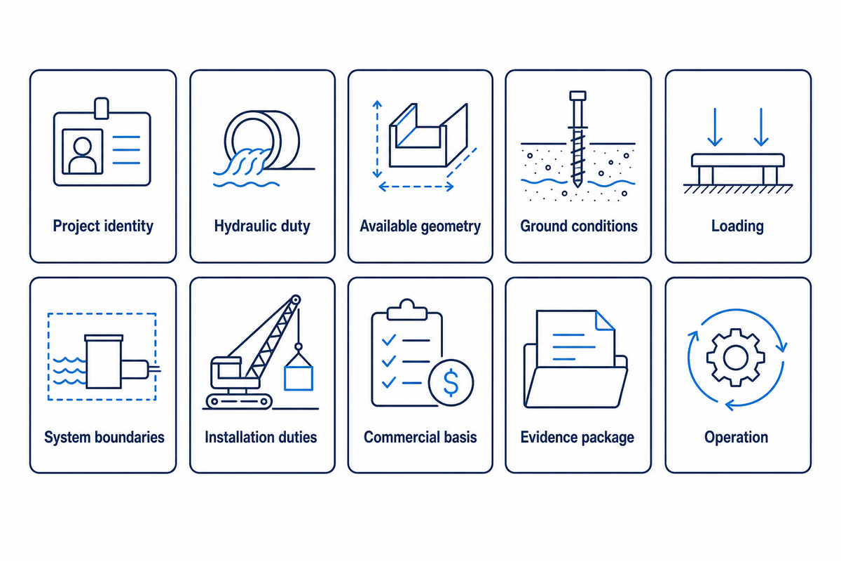 Informations nécessaires pour obtenir un devis précis pour une cuve de rétention des eaux pluviales — Storm Manage